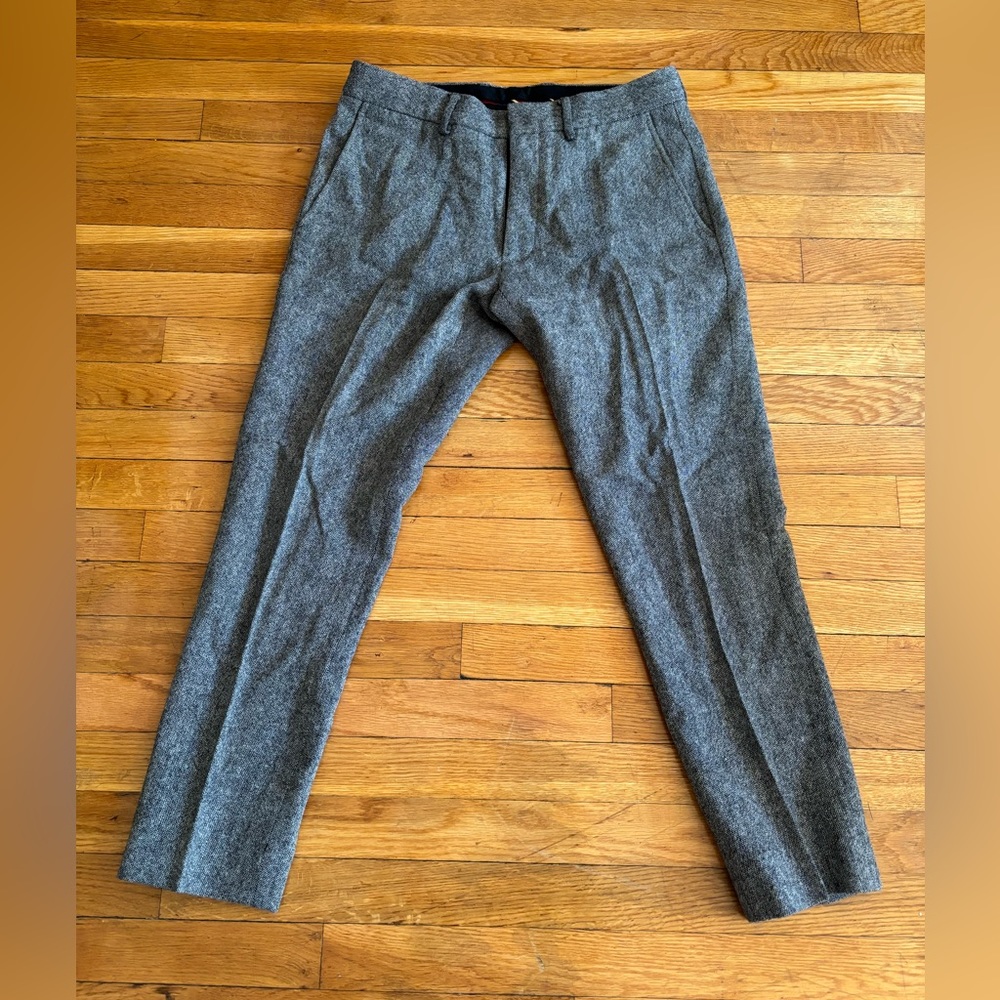 JCrew Factory textured wool trousers